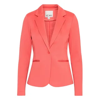 ICHI IHKATE BL Damen Blazer Kurzblazer Jacke EIN-Knopf-Blazer mit Stretch und Reverskragen
