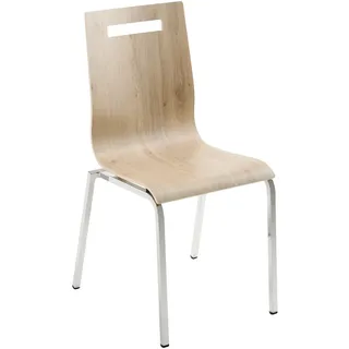Mayer Sitzmöbel Stapelstuhl myLIFE Eiche braun 1 St.
