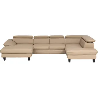 Home Affaire Wohnlandschaft U-Form 3-Sitzer Braun
