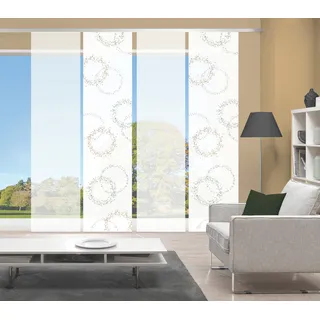 Vision S Schiebegardine »AINUR 4er SET« Paneelwagen 4 Stk. tlg. Schiebevorhang Digidruck 4er Set AINUR, grau