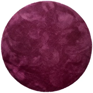 Homie Living »Pisa« rund 25 mm Höhe Hochflor, Microfaser, uni, weich, Shaggy, Wohnzimmer, Schlafzimmer