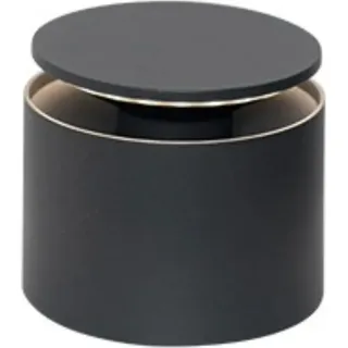 Tragbare und wiederaufladbare Push Up Dunkelgraue LED-Tischlampe - Grau