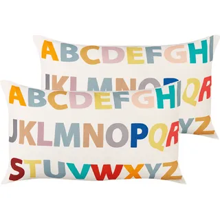 Beliani Dekokissen ASARUM 30 x 50 cm Mehrfarbig