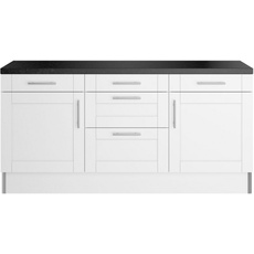 Bild Küche »Ahus«, 180 cm breit, ohne E-Geräte, Soft Close Funktion, MDF Fronten schwarz-weiß