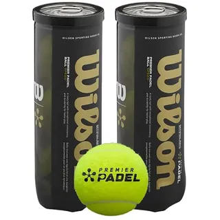 Wilson Premier Padel Speed 3 Ball Can BI Pack, Gelb