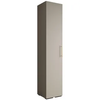Abiks Möbel Drehtürenschrank 236.7/50/47 1-türig , Kaschmir, Goldfarben , Metall , Nachbildung , 50x236.7x47 cm , Schlafzimmer, Kleiderschränke, Drehtürenschränke