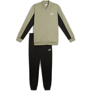 Trainingsanzug PUMA "POLY BASEBALL SUIT", Herren, Gr. M, lux army, Trikot, Obermaterial: 100% Polyester, unifarben, regular fit, Sportanzüge Trainingsanzug, zweiteiliges Set, mit elastischem Bund, mit verstellbarem Kordelzug