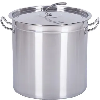 HOOZ Gastronomie Kochtopf Suppentopf - 15 bis 270 Liter Edelstahl Kochtöpfe - ideal geeignet für alle Herdarten & große Küchen - Gastro Topfset (15L)