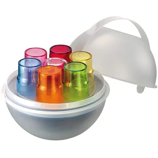 Guzzini - Happy Hour, Picknick Set 6 Personen PIC BOLL - Verschiedene Farben, 27,5 x 27 x h23,5 cm - 06430152