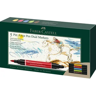 Faber-Castell Tuschestift Dual Marker 5 St. Mehrfarbig