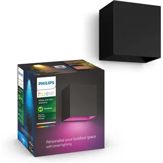 Philips Außenwandleuchte Aluminium 12,0 cm inkl. LED-Lampe schwarz