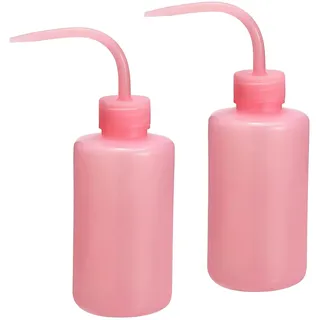 Spritzflasche,2er-Pack Mini-Gießkannen 250 ml Rosa Kleine Gießkanne für Zimmerpflanzen mit gebogener Düse Quetschflasche für präzises Gießen Topfzubehör