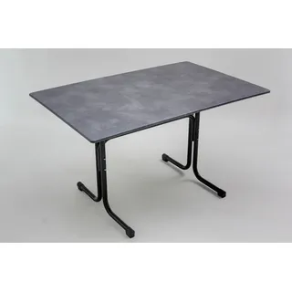 Müller DARK SLATE Gartentisch Klapptisch HPL-Platte 120x80cm klappbar