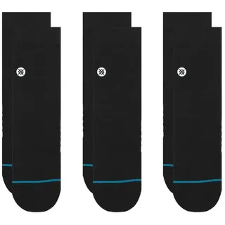 Stance Icon Quarter Kurze Socken 3 Paare - Black - EU 38-42