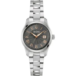 BULOVA Damen Analog Quarz Edelstahl 29 mm 96M164