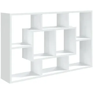 vidaXL Wandregal 85 x 16 x 52,5 cm Weiß