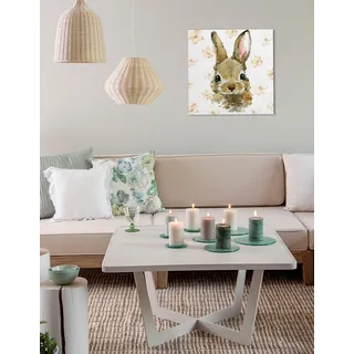 queence Leinwandbild »Addax« 1 Stk. tlg. Premium-Leinwandstoff, Handarbeit aus Deutschland, weiß