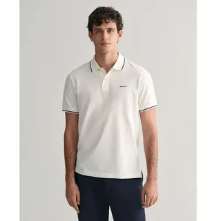 Gant Tipped Piqué Kurzarm-poloshirt - White - M