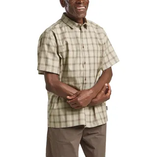 Jack Wolfskin Planalto Kurzarmhemd - Check Cold Coffee - 2XL