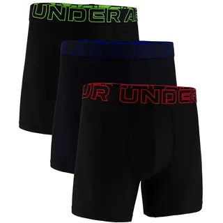 Under Armour Boxershort 3er Pack in Schwarz/Grün/Blau/Rot - Gr.: XL