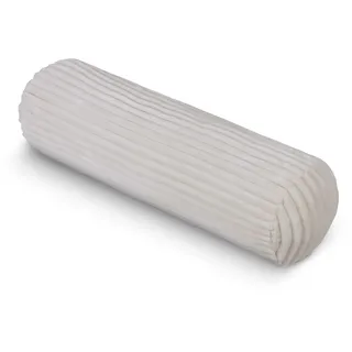Bestlivings Kissenrolle XXL Cord-Optik Creme 20x70cm Nackenrolle | Kuschelig weich, OEKO-TEX STANDARD 100, abnehmbarer Bezug mit Reißverschluss, maschinenwaschbar & vielseitig einsetzbar
