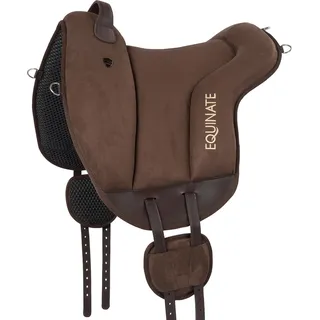 Equinate Reitpad Hamilton aus synthetischem Wildleder Pony Braun - Braun