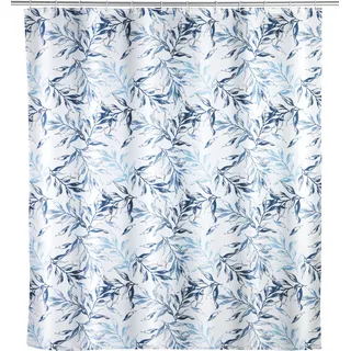 Wenko Duschvorhang Catala 180 x 200 cm blau