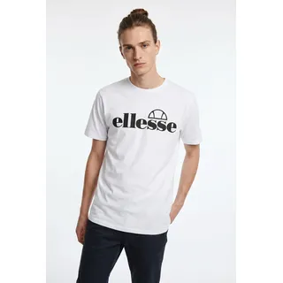 T-Shirt ELLESSE "H T-SHIRT", Herren, Gr. S, weiß, Obermaterial: 100% Baumwolle, Rundhals, Shirts T-Shirt, mit Rundhalsausschnitt, Kurzarm-Design