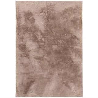 benuta Basic Kunstfaser Fellteppich Furry Taupe 200x290 cm Wohnzimmer Rechteckig Rutschfest Waschbar Hochflor Flauschig Plüsch Shaggy Weich - Taupe