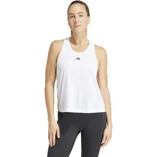 adidas Damen Train Essentials Minimal Branding Racerback Tank Top Tanktop, White, XXL