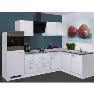 Flex-Well Winkelküche L-Form 280 cm Weiß
