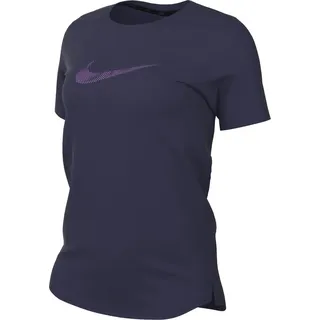 Nike Damen Swoosh T-Shirt, Purple Ink/Disco Purple, S EU