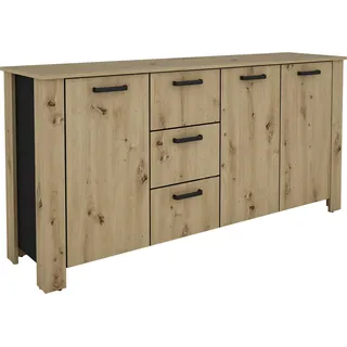 byLIVING Faro 160 x 84 x 40 cm Artisan Eiche / Schwarz