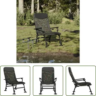 The Living Store Angelstuhl mit Armlehnen Klappbar Tarnmuster