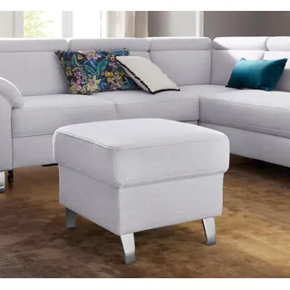 Hocker SIT & MORE "Arngast", silber, B:58cm H:48cm T:58cm, Luxus-Microfaser ALTARA NUBUCK (100% Polyester);Struktur (100% Polyester);Flachgewebe (90% Polyester; 10% Polyamid), Hocker, Hocker