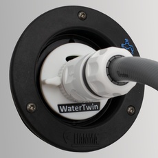 Wohnmobil Wassertankdeckel Tankdeckel Wassertankadapter mit Gardena Anschluss für Fiamma Einfüllstutzen (Typ 2-Pin D:65)