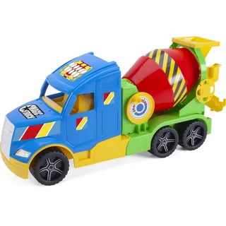 Wader 36341 - Magic Truck Betonmischer, Größe ca. 59,5 cm, für Kinder ab 3 Jahren, geeignet als Geschenk für kreatives Spielen