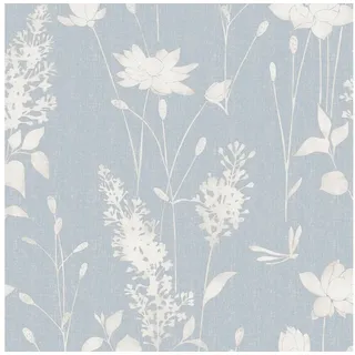 Laura Ashley Vliestapete Dragonfly Garden Chalk Blue 10,05 x 0,52 m