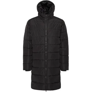 Langmantel NORTH BEND "Langmantel NBAmare M", Herren, Gr. L, schwarz, Obermaterial: 100% Polyester PES., unifarben, Mäntel Langmantel