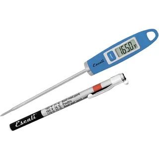 Escali DH1-U Küchenthermometer Digital - Gourmet Thermometer Küche Thermometer Kochen - Fleischthermometer - Grillthermometer - NSF Zertifiziert -45°- 200° C - Blau - 20 x 1,9 x 1,3 cm