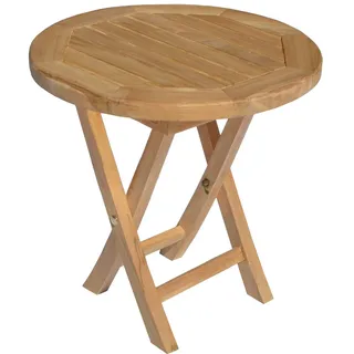 Happy Garden Beistelltisch, rund, aus Teak, 50 cm, Lombok