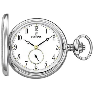 Festina Taschenuhr mit Kette - Edelstahl 316L - Quarzwerk - Klassisch, Vintage und Elegant F2026/1