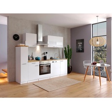 Bild von Küchenzeile Malia E-Geräte 250 cm weiß