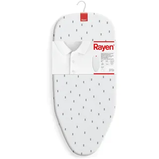 Rayen | Tischbügelbrett | Kompaktes Klappdesign | Mit Metallgitter | Aufhängbar | Bedruckt | Maße: 73,5 x 31,5 cm