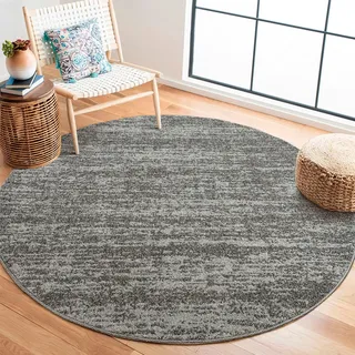 Sanat Oslo Kurzflorteppich Ø 80 cm Grau