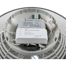 Bild von LED-Deckenventilator Mace, grau, leise, Ø 47 cm