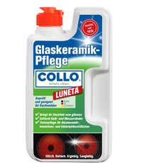 COLLO LUNETA Glaskeramik Reiniger 250 ml I Ceranfeldreiniger für Induktions- & Cerankochfeld I Wirksamer Reiniger gegen hartnäckige Verschmutzungen