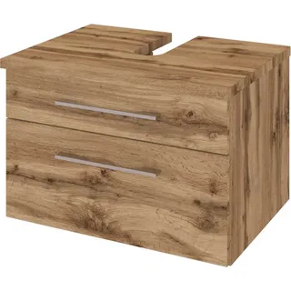 Waschbecken Unterschrank 60 cm TAREE-03 in wotaneiche Nb.