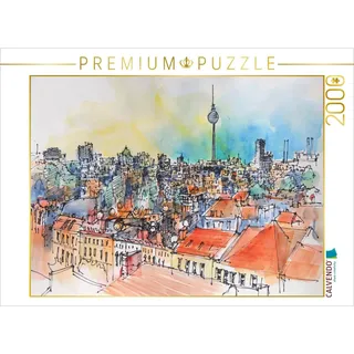 CALVENDO Puzzle Blick vom "Klunkerkranich" auf Berlin 2000 Teile Puzzle quer | 2000 Teile Lege-Größe 90x67cm Foto-Puzzle für glückliche Stunden