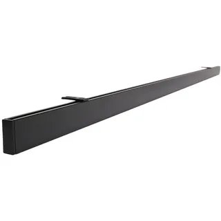 Deco-Raum Gardinenschiene Innenlauf auf Maß 1-läufig Schwarz - Serie Loft , Metall , 340 cm , Heimtextilien, Vorhänge, Vorhangstangen, Innenlaufstangen